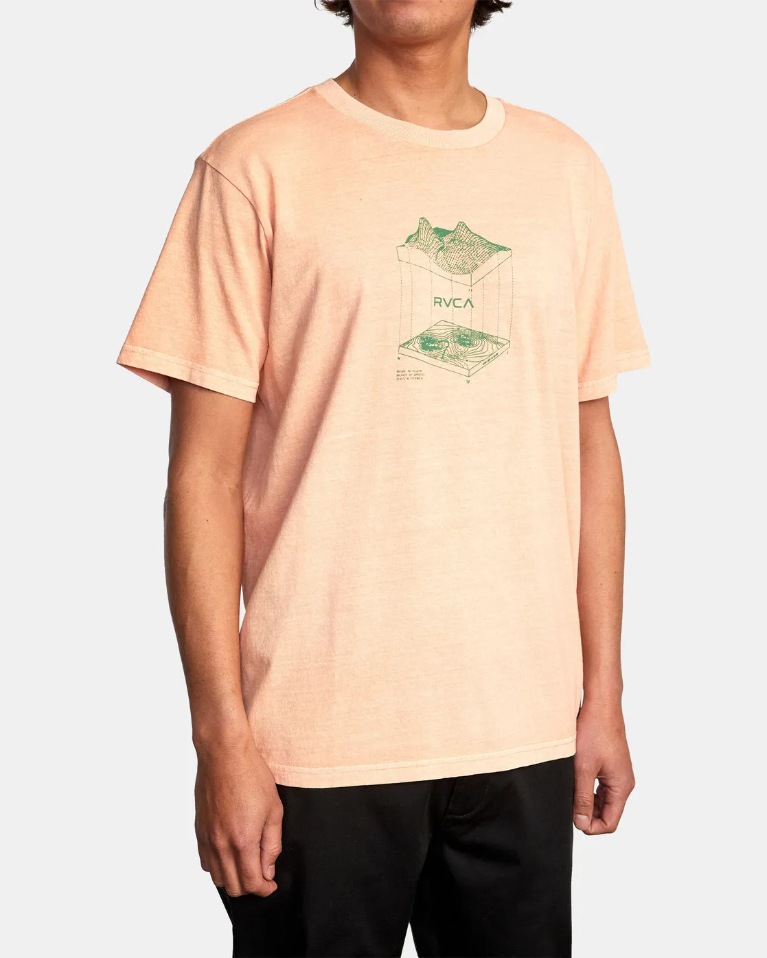 Topographic Tee - Peach