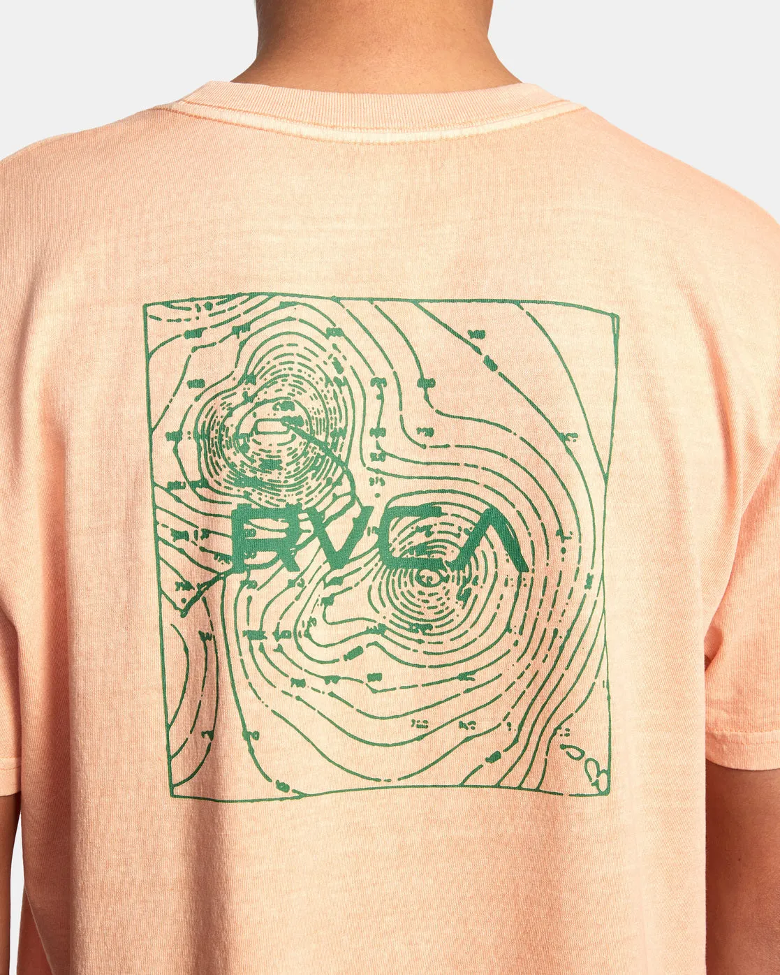 Topographic Tee - Peach