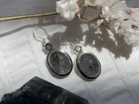 Tourmalated Quartz Ansley Earrings - Oval