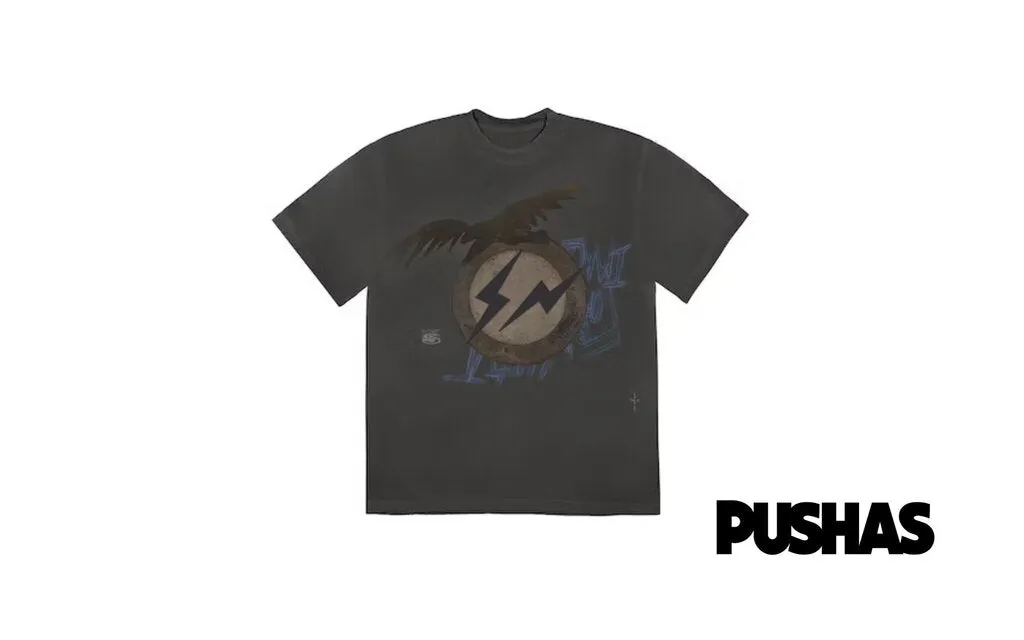 Travis Scott Cactus Jack x Fragment Create T-shirt 'Black' (2021)