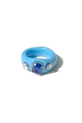 TRIPLE THREAT RING BLUE