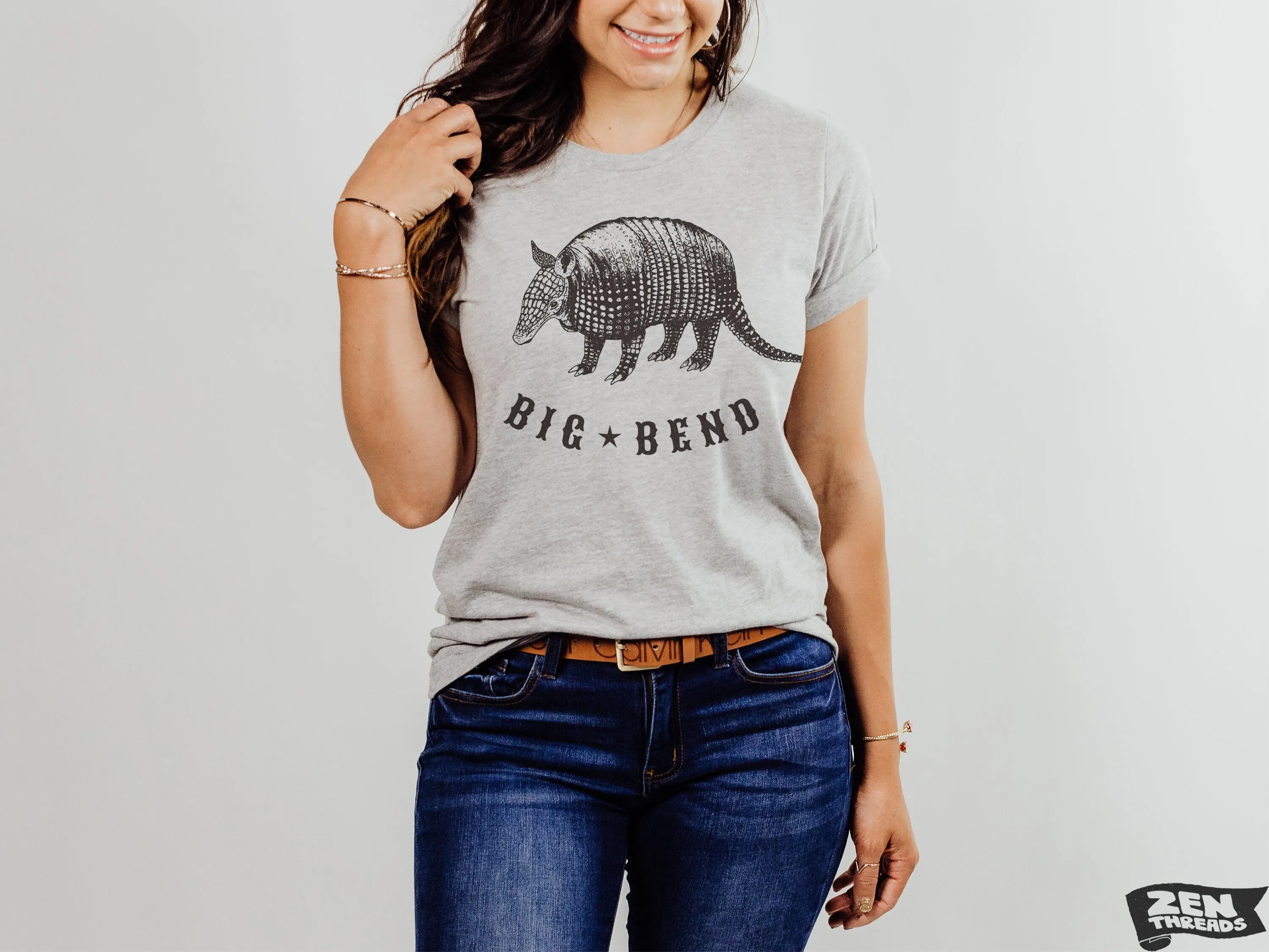 Unisex BIG BEND Vintage print Bella canvas jersey T-Shirt custom eco print tee national state parks Texas Austin armadillo desert hiking