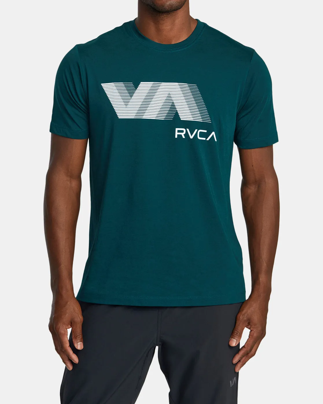 VA RVCA Blur Tee - Deep Sea