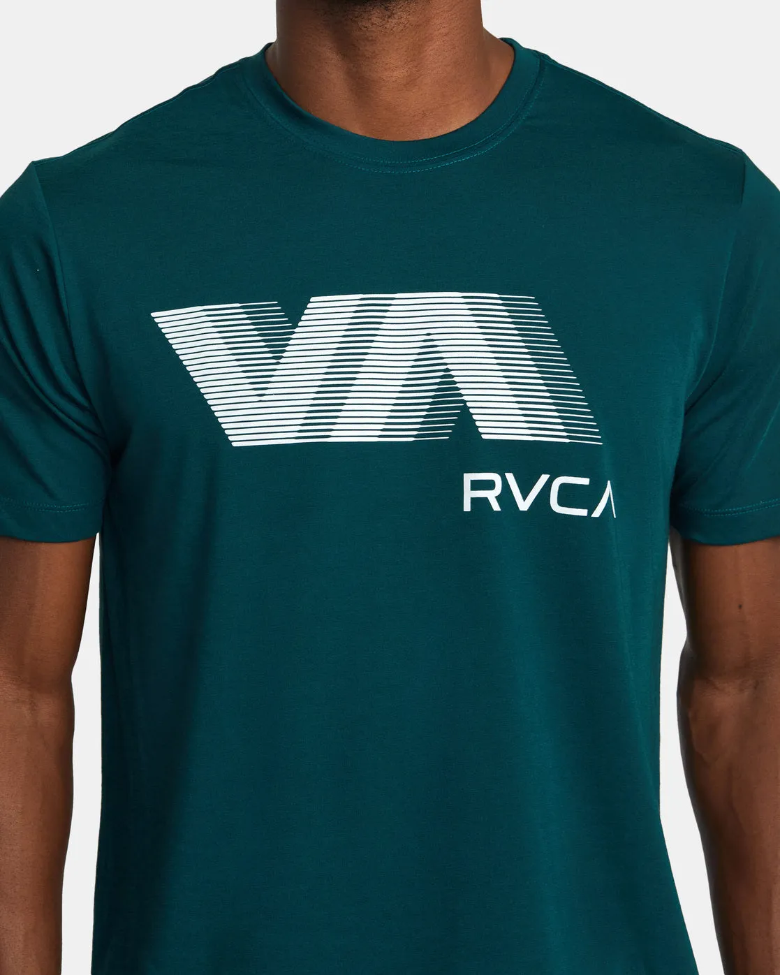 VA RVCA Blur Tee - Deep Sea