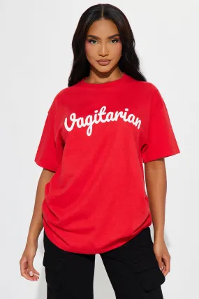 Vagitarian Pride Graphic Tee - Red