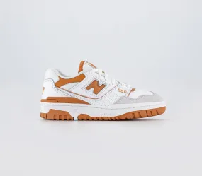 Womens New Balance Bb550 White Orange Grey Uk Size 6